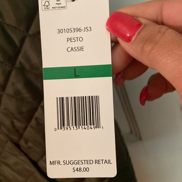 NWT army green vest - Picture 4 of 5